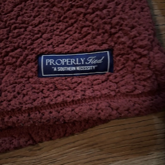 Cozy Red Fleece Pullover - Picture 2 of 6